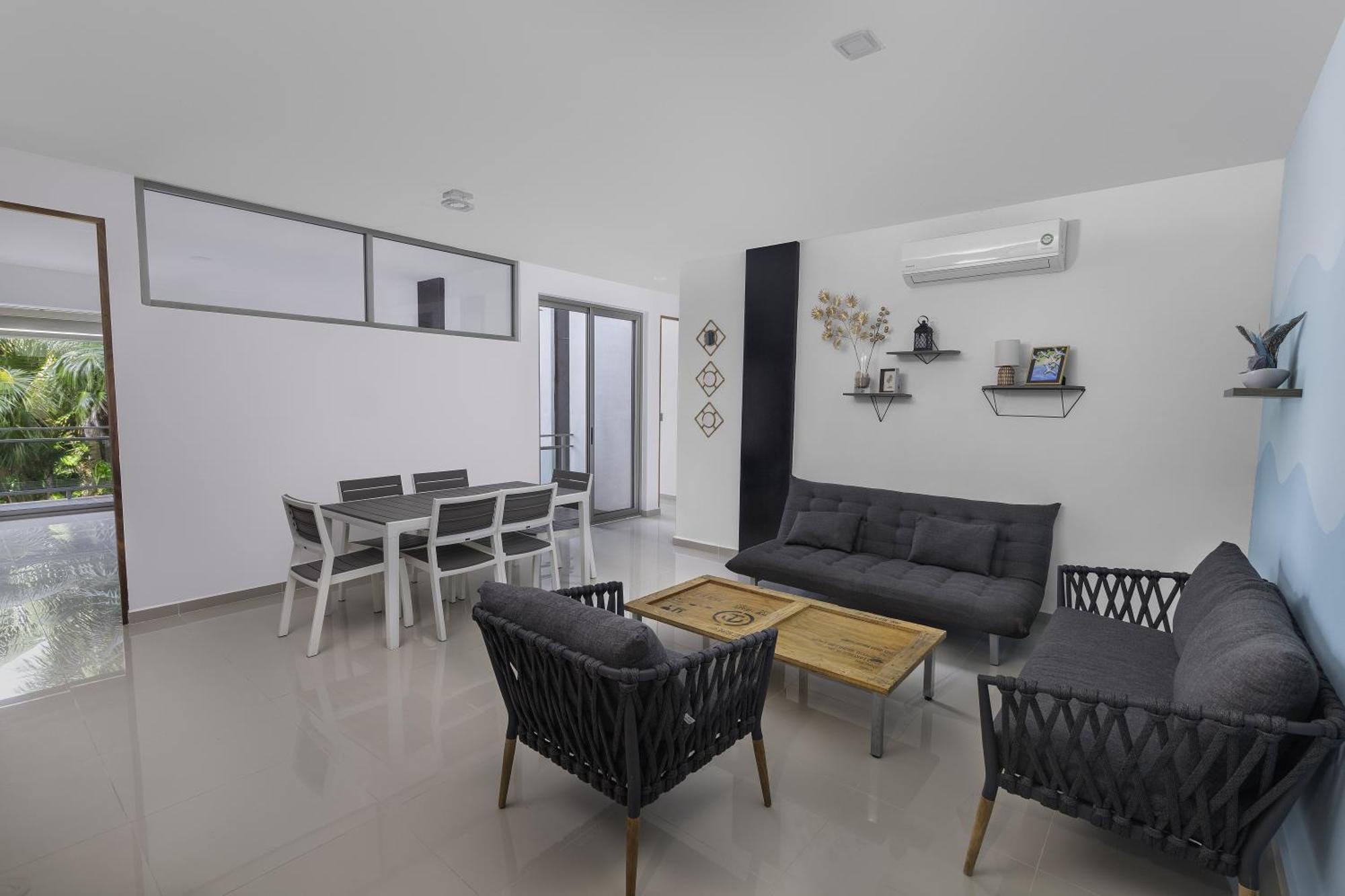 Angelina 28 Beachfront And Family Apartments - Modern And Relaxing Long Stays - 20 Min From Cancun Airport Puerto Morelos Exterior photo