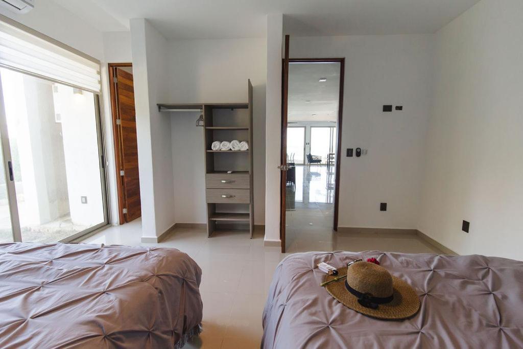 Angelina 28 Beachfront And Family Apartments - Modern And Relaxing Long Stays - 20 Min From Cancun Airport Puerto Morelos Exterior photo